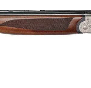 Iver Johnson Arms IJ60028LW28S IJ600 Lightweight Full Size 28 Gauge Break Open 3" 2rd 28" Black Over/Under Vent Rib Barrel, Silver Engraved Aluminum Receiver, Fixed Walnut Wood Stock, Ambidextrous