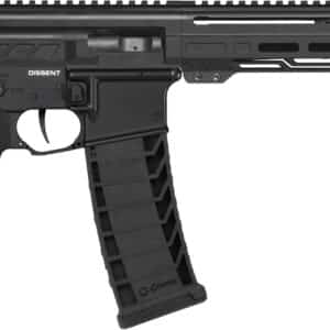 CMMG 94A6867AB Dissent MK4 9mm Luger 33+1 6.50", Black, Picatinny Brace Adapter, 5.50" M-LOK Handguard, Left Side Charging Handle, Zeroed Linear Comp, Zeroed Drop-In Single Stage Trigger
