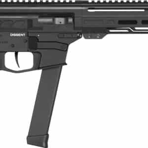CMMG 99A68A2AB Dissent MKGS 9mm Luger 33+1 6.50", Black, Picatinny Brace Adapter, 5.50" M-LOK Handguard, Left Side Charging Handle, Zeroed Linear Comp, TriggerTech Trigger (Glock Mag Compatible)