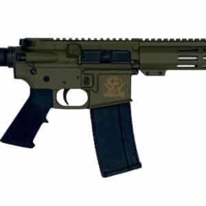 Great Lakes Firearms GL15223SSPODG AR-15 Pistol 223 Wylde 30+1 7.50" Stainless Barrel, OD Green Rec, 7" M-LOK Handguard, Buffer Tube (No Brace), Black A2 Grip
