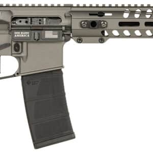 Patriot Ordnance Factory 02046 Minuteman  5.56x45mm 30+1 13.75" Black Steel Threaded Barrel, Tungsten Cerakote Receiver, 13" Renegade Rail Handguard