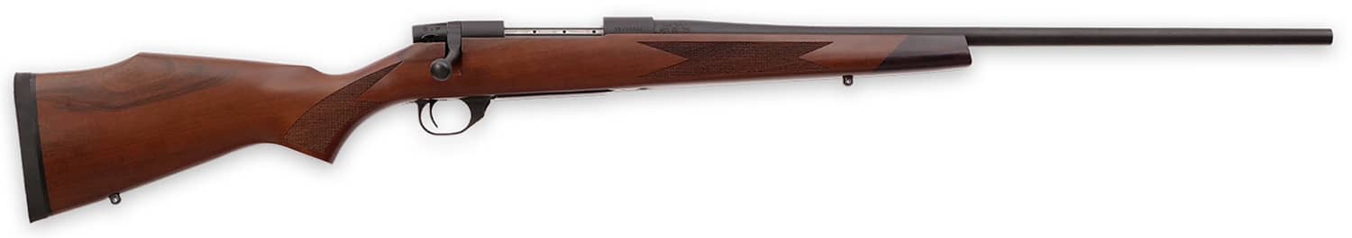 Weatherby VDT300NR4T Vanguard Sporter Full Size 300 Win Mag 3+1 24" Bead Blasted Blued #2 Threaded Barrel, Matte Blued Drilled & Tapped Steel Receiver, Grade A Turkish Walnut Monte Carlo Stock