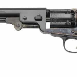 Pietta PF51CHS36712 1851 Navy London 36 Cal 6rd 7.50" Blued Octagon Barrel, Blued Cylinder, Color Case Hardened Steel Frame, Walnut Grip, Exposed Hammer