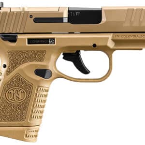 FN 66101419 Reflex MRD 9mm Luger 15+1 11+1 3.30" Micro-Compact Frame Flat Dark Earth PVD Optic Ready/Serrated Steel Slide  w/Picatinny Rail Stippled Grip Ambidextrous