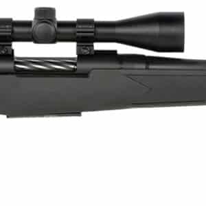 Mossberg 28212 Patriot Full Size 400 Legend 4+1 20" Matte Blued Fluted Threaded Barrel, Drilled & Tapped Matte Blued Stainless Steel Receiver, Black Fixed Synthetic Stock 3-9x40mm Duplex, Right Hand