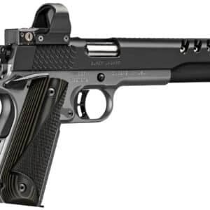 Kimber Mfg, Inc 3000278 Super Jagare w/Optic 10mm Auto 8+1 6" Stainless Match Grade Barrel, Diamond Carbon Coating Ported/Serrated Stainless Steel Slide, Kimpro II Gray Micarta Grip, Delta Pro Red Dot