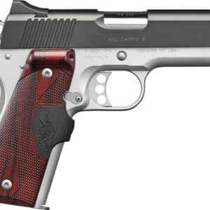Kimber Mfg, Inc 3200333 Pro Carry II  9mm Luger 9+1 4" Stainless Match Grade Barrel, Matte Black Brushed Serrated Steel Slide, Satin Silver Aluminum Frame w/Beavertail, Rosewood Grip