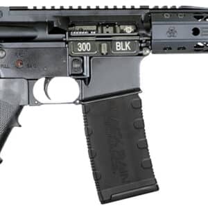 Black Rain Ordnance  Spec15  300 Blackout 30+1 10.50" Black Nitride Steel Barrel, 10" M-LOK Handguard, Black Anodized Aluminum Picatinny Rail Receiver, Tactical SBA3 Brace, Black G.I. Grip