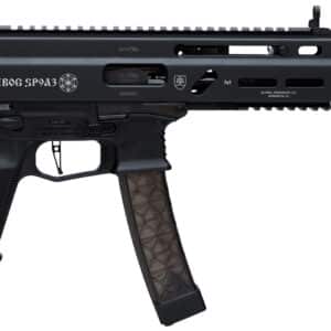 Grand Power 8588005808538 SP9A3 Stribog 9mm Luger 30+1 8" Black Threaded Barrel, M-LOK Handguard, Black Aluminum Picatinny Rail Receiver, Rear Picatinny Rail, Black Polymer Grips