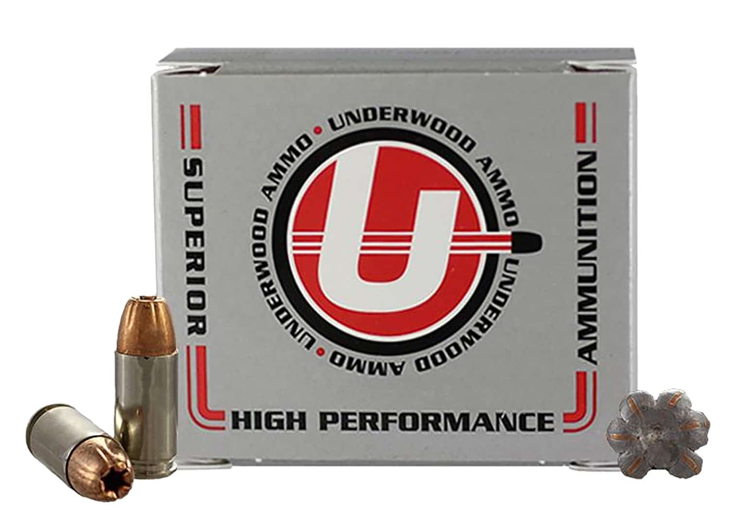 Underwood Ammo 114 XTP 9mmLuger 124gr Jacketed Hollow Point 20 Per Box/10 Case