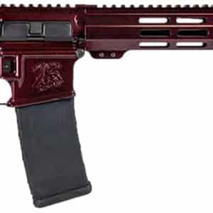 Shark Coast Tactical 300-040-1000-00 Blaze  5.56 NATO 30+1 16" Black Nitride Threaded Barrel, Red Blaze Cerakote Picatinny Rail Aluminum Receiver, Magpul SL-K Black Polymer Stock, Black Polymer Grip