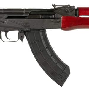 Century Arms RI3321RN WASR-10 7.62x39mm 30+1 16.25" Black Romanian AK Barrel, Black Underfolding Stock, Red AKM Pattern Furniture