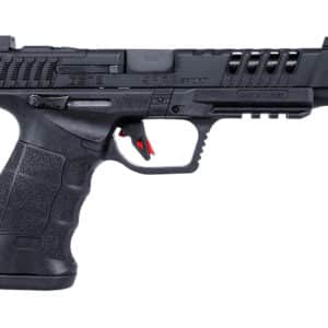 SAR USA SARSPTG3BL SAR9 Sport Gen3 9mm Luger 19+1 5.20" Black Steel Barrel, Black Lightening Cut/Optic Ready/Serrated Steel Slide, Black Polymer Frame w/Picatinny Rail, Interchangeable Backstrap