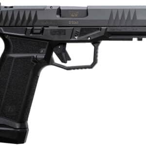 AREX 815537023893 Delta L Gen2 9mm Luger 17+1 4.50" Black Barrel, Black Nitride Optic Cut/Serrated Slide, Black Frame, Ambidextrous