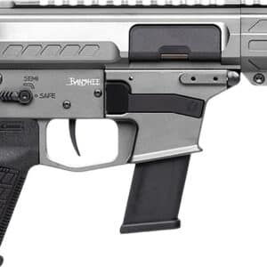 CMMG 45A890FTNG Banshee FE MkG 45 ACP 13+1 8" Black Nitride Threaded Barrel, M-LOK Handguard, Titanium Cerakote Aluminum Receiver w/Picatinny Rail, Black Polymer CMMG RipBrace, CMMG Zeroed Grip