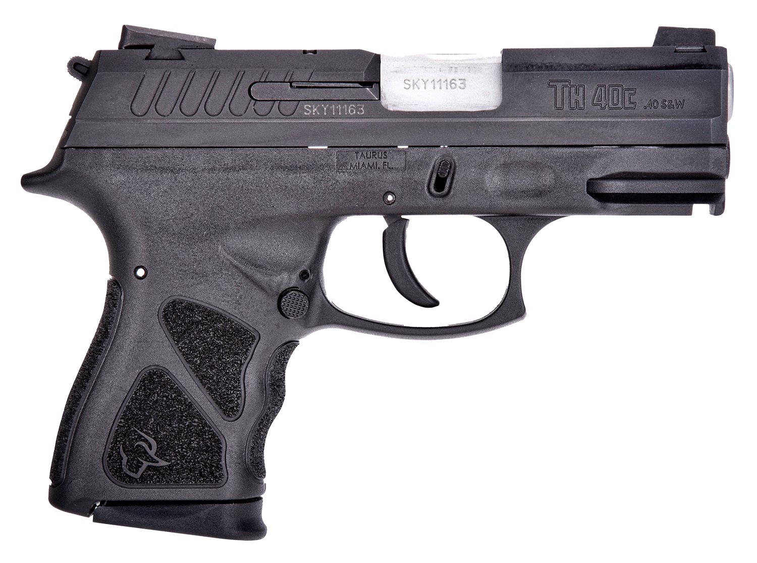 Taurus 1-TH40C031-10 TH Compact Frame 40 S&W 10+1 3.54" Matte Black Alloy Steel Serrated Slide, Black Polymer Frame