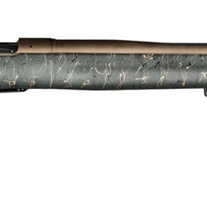 Christensen Arms 8010200601 Mesa Long Range 6.5 Creedmoor 4+1 16.25" Burnt Bronze Cerakote Threaded Barrel & Steel Drilled & Tapped Receiver, Green w/Black/Tan Webbing Adj Cheek Riser Polymer Stock