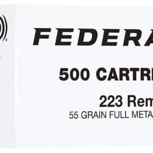 Federal FC223F500   223Rem 55gr Full Metal Jacket 500 Per Box/2 Case