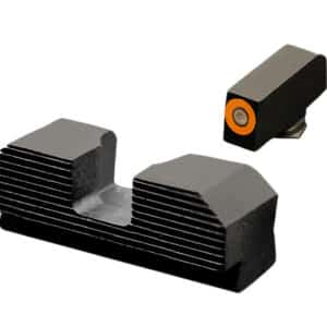 XS Sights GLM017P4N Minimalist Night Sight Set Orange Tritium Front/Black Oxide Frame. Compatible w/Glock