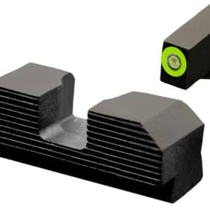 XS Sights GLM017P4G Minimalist Night Sight Set Green Tritium Front/Black Oxide Frame Compatible w/Glock