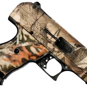 Hi-Point 916WC C9  9mm Luger 8+1 3.50" Black Steel Barrel, Hydro-Dipped Woodland Camo Serrated Steel Slide, Hydro-Dipped Woodland Camo Polymer Frame & Grip