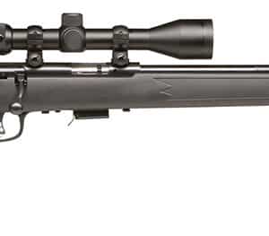 Savage Arms 96209 93R17 FXP 17 HMR Caliber with 5+1 Capacity, 21" Barrel, Matte Blued Metal Finish, Matte Black Synthetic Stock & AccuTrigger Right Hand (Full Size) Includes 3-9x40mm Scope
