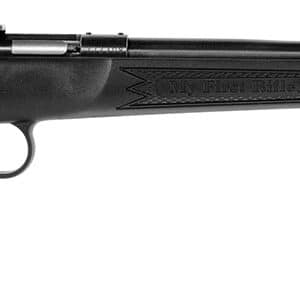 Crickett KSA2280 Youth  22 WMR 1rd 16.12" Blued Barrel & Receiver, Fixed Front/Adjustable Rear Peep Sights, Black Synthetic Stock w/11.5" LOP, Rebounding Firing Pin Safety