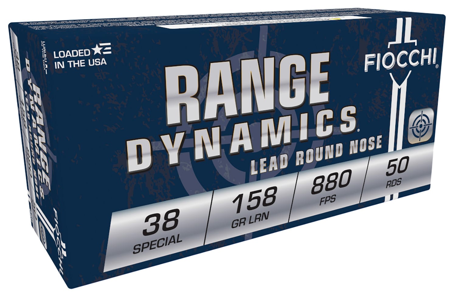 Fiocchi 38C Range Dynamics 38Special 158gr Lead Round Nose 50 Per Box/20 Case