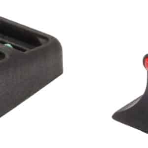 TruGlo TG961R Slug Gun Series  Black | Red Fiber Optic Front Sight Green Fiber Optic Rear