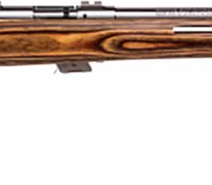 Savage Arms 25725 Mark II BTVS Full Size 22 LR 5+1 21" Satin Heavy Button Rifled Barrel, Satin Drilled & Tapped Stainless Steel Receiver, Satin Brown Thumbhole Laminate Stock, Right Hand