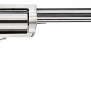 Magnum Research BFR4570 BFR Long Cylinder Large Frame 45-70 Gov 5 Shot, 10" Brushed Stainless Steel Barrel, Cylinder & Frame, Black Rubber Grip, Exposed Hammer