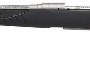 Savage Arms 57056 110 Storm Full Size 270 Win 4+1 22" Matte Button-Rifled Barrel, Matte Drilled & Tapped Stainless Steel Receiver, AccuStock Matte Gray Synthetic Stock, Left Hand
