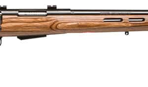 Savage Arms 18528 25 Lightweight Varminter-T 223 Rem 4+1 Cap 24" Matte Black Rec/Barrel Natural Brown Laminate Fixed Thumbhole Stock Right Hand (Full Size) with Detachable Box Magazine