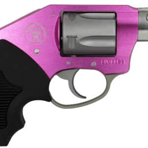 Charter Arms 53831 Undercover Lite Pink Lady Small 38 Special, 5 Shot 2" Stainless Steel Barrel & Cylinder, Pink Aluminum Frame w/Black Finger Grooved Rubber Grip, Concealed Hammer