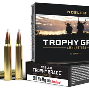 Nosler 60059 Trophy Grade  300WinMag 180gr Nosler AccuBond 20 Per Box/10 Case