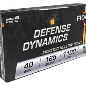 Fiocchi 40SWC Defense Dynamics  40S&W 165gr Jacketed Hollow Point 50 Per Box/20 Case