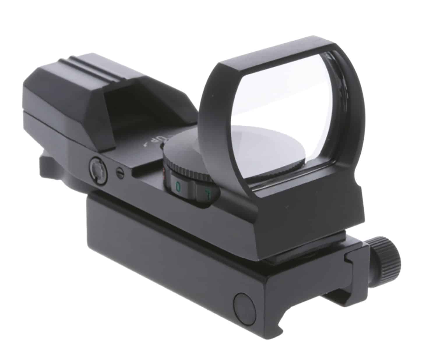 TruGlo TG-8360B Open Dot Sight Black Anodized 1x 34mm 5 MOA Dual Illuminated (Green/Red) Multi Reticle