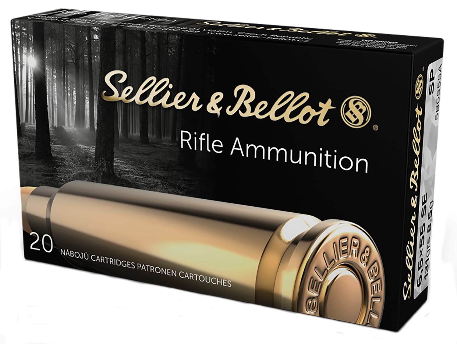 Sellier & Bellot SB6555A Rifle 6.5x55Swedish 131gr Soft Point 20 Per Box/20 Case