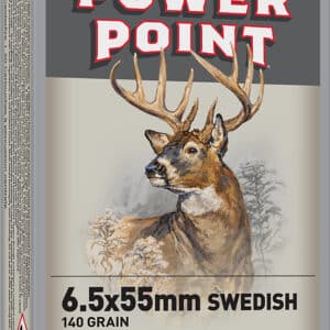 Winchester Ammo X6555 Power-Point  6.5x55Swedish 140gr 20 Per Box/10 Case