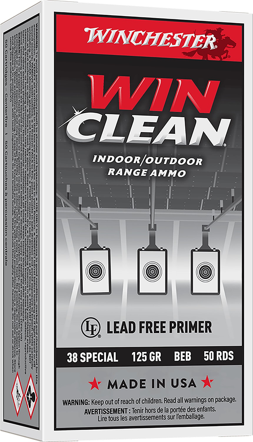 Winchester Ammo WC381 Super X 38Special 125gr Winclean Brass Enclosed Base 50 Per Box/10 Case