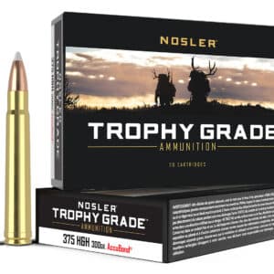 Nosler 60070 Trophy Grade  375H&HMag 300gr Nosler AccuBond 20 Per Box/10 Case