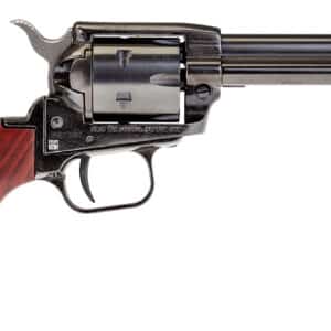Heritage Mfg RR22B4 Rough Rider  22 LR 6 Shot, 4.75" Black Steel Barrel, Black Zinc Alloy Frame, Black Cylinder Cocobolo Grip, Hammer/Thumb Safety, Exposed Hammer