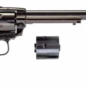 Heritage Mfg RR22MB9AS Rough Rider 22 LR/22 WMR 6 Shot, 9" Black Steel Barrel, Black Zinc Alloy Frame, Black Cylinder Cocobolo Grip, Hammer/Thumb Safety, Exposed Hammer