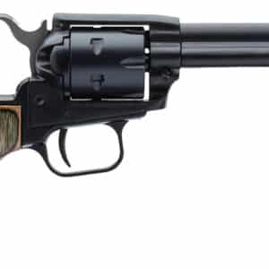 Heritage Mfg RR22MBS4 Rough Rider 22 LR 22 WMR 6 Shot 4.75" Black Satin Barrel, Cylinder & Frame, Camo Laminate Grips