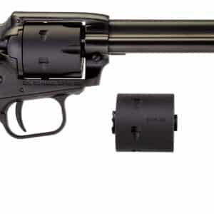 Heritage Mfg RR22MBS6 Rough Rider 22 LR/22 WMR 6 Shot, 6.50" Black Satin Steel Barrel, Black Satin Zinc Alloy Frame, Black Satin Cylinder, Camo Laminate Grip, Exposed Hammer
