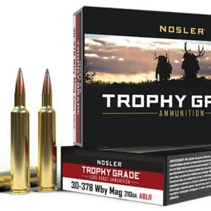 Nosler 60133 Trophy Grade Long-Range 30-378WthbyMag 210gr Nosler Spitzer AccuBond Long Range 20 Per Box/10 Case