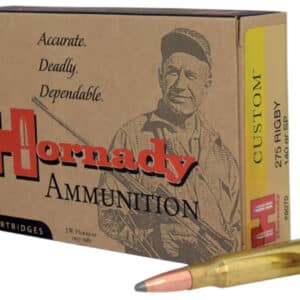 Hornady 8070 Custom 275Rigby 140gr InterLock Spire Point 20 Per Box/10 Case