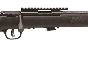 Savage Arms 96699 93R17 FV-SR Full Size 17 HMR 5+1 16.50" Matte Black Heavy Threaded Barrel, Matte Black Picatinny Rail Carbon Steel Receiver, Matte Black Fixed Varmint Synthetic Stock, Right Hand