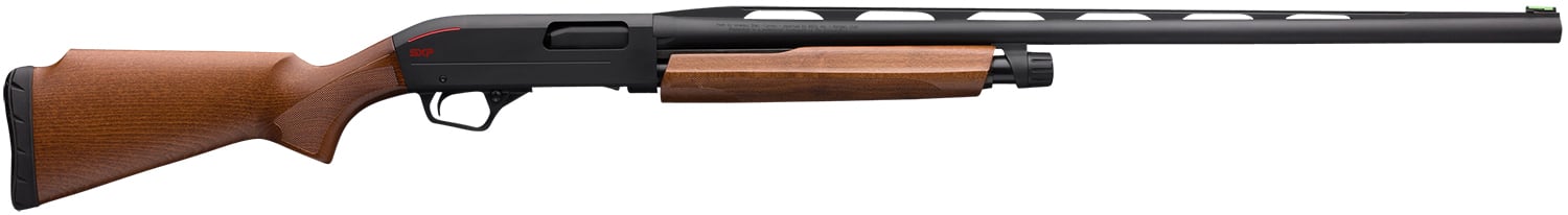 Winchester Repeating Arms 512296394 SXP Trap Full Size 12 Gauge Pump 3" 3- 2.75" Shells 32" Matte Black Vent Rib Barrel, Matte Black Aluminum Alloy Receiver, Fixed Satin Hardwood Stock, Right Hand