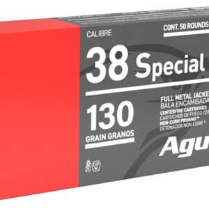 Aguila 1E382521 38Special 130gr Full Metal Jacket 50 Per Box/20 Case
